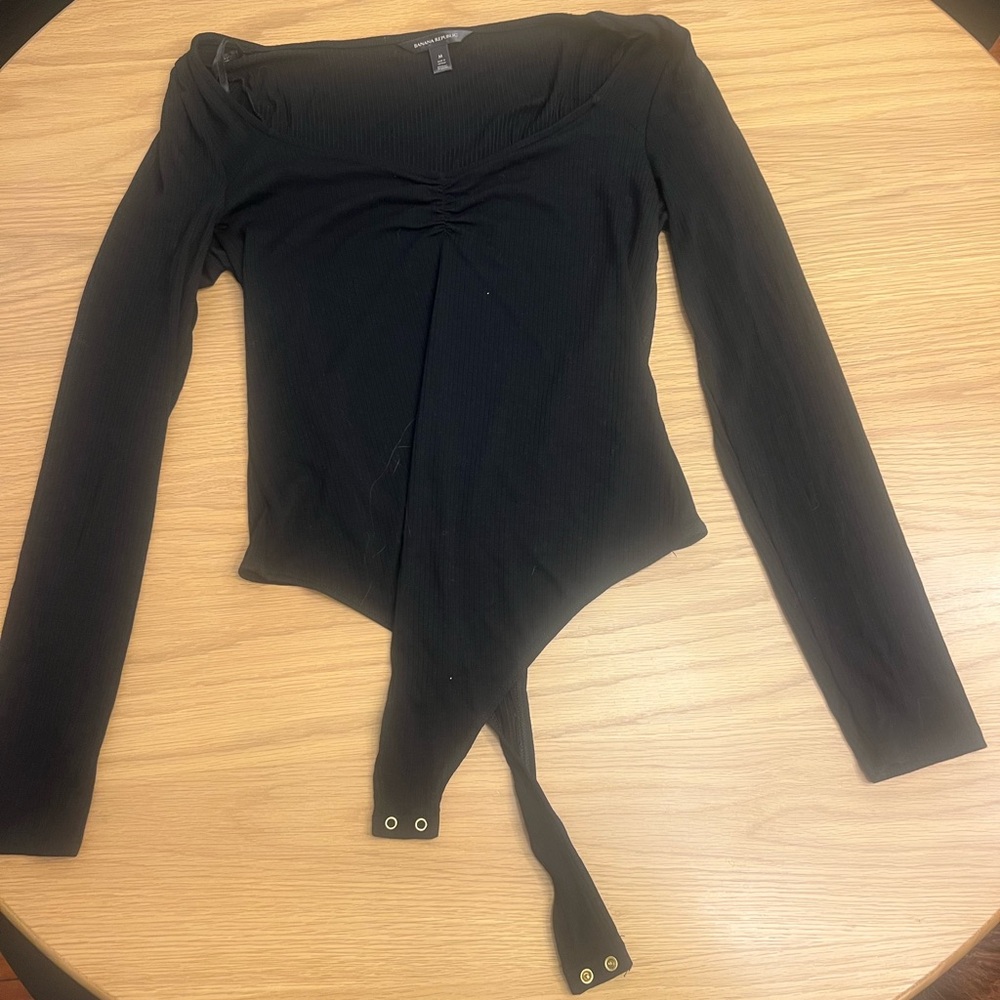 Banana Republic - M - Black Long Sleeve Bodysuit NWOT